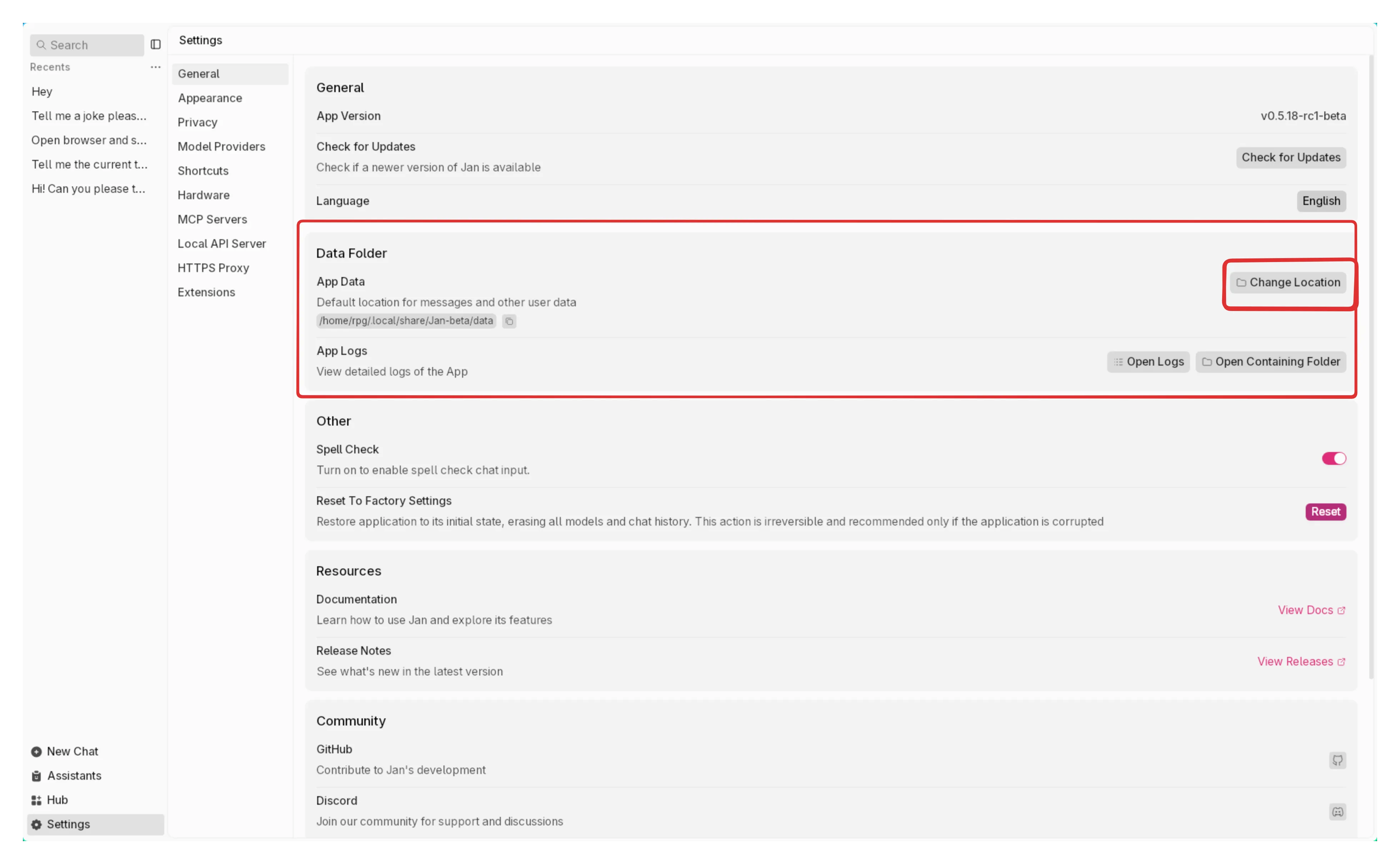 Edit Jan Data Folder